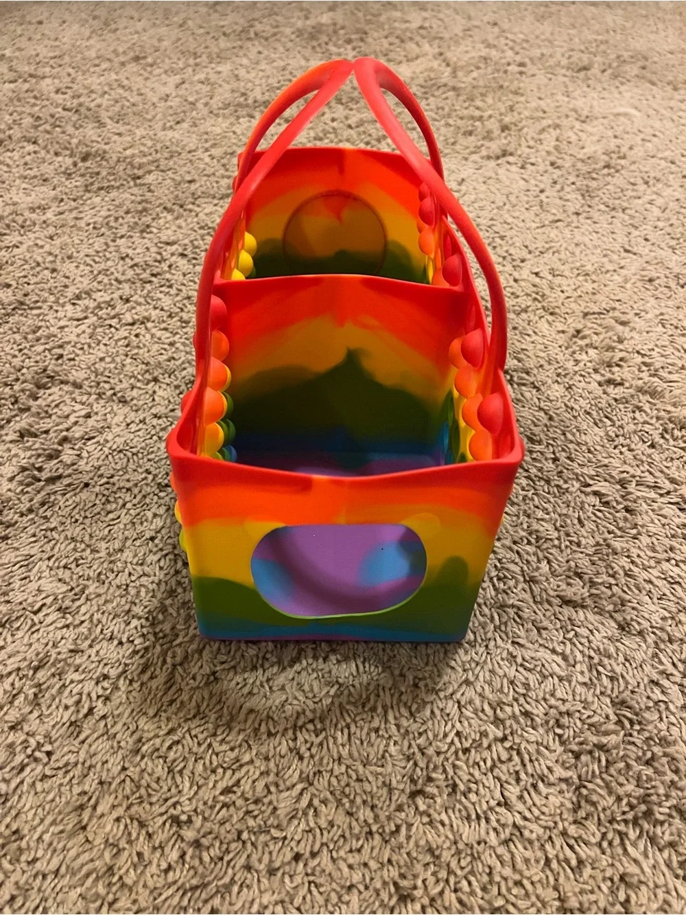 Tonies Carrying Case Rainbow Pop It Storage Bag Organizer for Toniebox